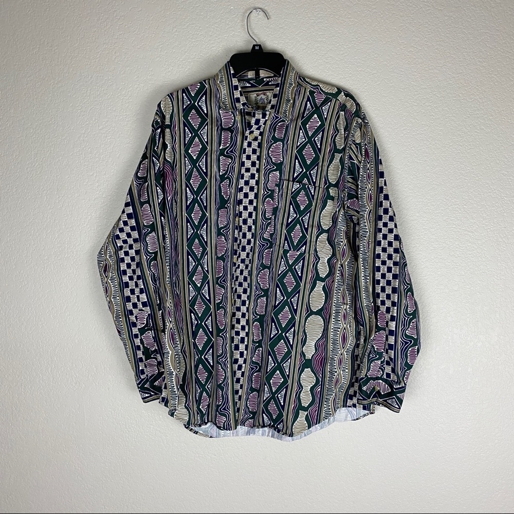 Vintage Sears Roebuck Button Up Shirt Size Large